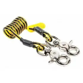 3m Dbi-sala 1500068 Tool Lanyard Tether Coil Dual Hook 24in 5lb Capacity Black Yellow Pk10 Safety