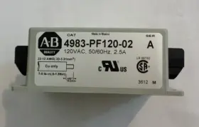Allen-bradley 4983-pf120-02 Panel Mount Filter 120vac 50/60hz 2.5a Allen-bradley 4983-pf120-02 Panel Mount Filter 120vac 50/60hz 2.5a