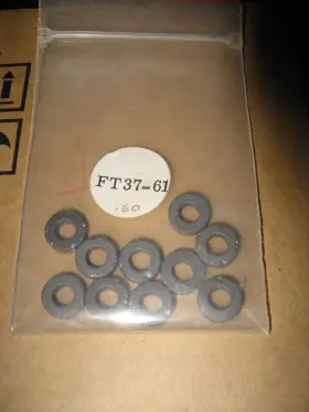 Amidon Ft37-61 Lot Of 10 Pieces Ferrite / Iron Powder Toroid Core Usa Stock Fast Ship Amidon Ft37-61 Lot Of 10 Pieces Ferrite / Iron Powder Toroid Core Usa Stock Fast Ship