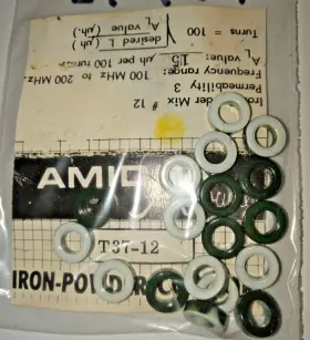 Amidon T-37-12 Iron Powder Toroidal Core - Lot Of 18 Free Shipping