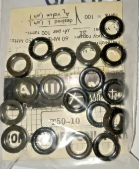 Amidon T-50-10 Iron Powder Toroidal Core - Lot Of 18 Free Shipping