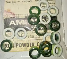 Amidon T-50-16 Iron Powder Toroidal Core T-50-12 - Lot Of 16 Free Shipping