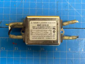 Amp Maf-1210-33 Nemic Lambda Noise Filter 250v 10 Amp Maf-1210-33 Nemic Lambda Noise Filter 250v 10