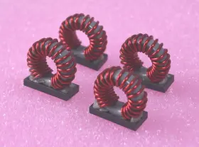 Api Delevan 6611037 4 Four Power Toroid 75uh N 21 16awg Magnetic Core Inductor With Vertical Base