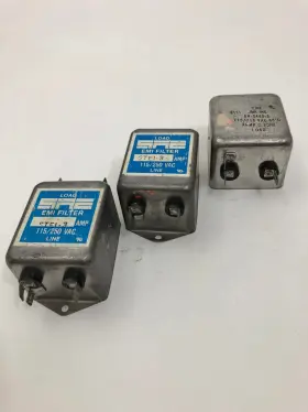 Assorted Stei-3 Emi Filters Lot Of 2 And 1 Line Jmk C-440-3 Filter Used As Is Untested