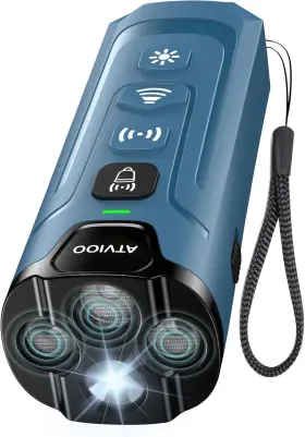 Atvioo Tz-u67bu Dog Barking Deterrent Devices - Up To 50 Feet Remote Control 6 Ultramarine