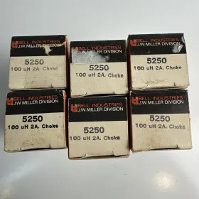 Bourns/jw Miller D-7825-8 5250-rc / J.w. 5250 100uh 2a Axial Choke Inductor Nos Lot Of 6