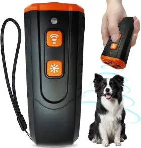 Brand Kobzipanda Sa06 Dog Bark Deterrent Devices 3 In 1 Anti Barking Device For Dogs Dual Black