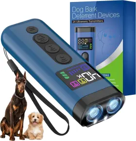 Brand Phzibor Zzd02 Dog Bark Deterrent Device 65 Ft Range 3x Ultrasonic Blue