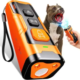 Brand Qvnnvq Bt01 Dog Bark Deterrent Devices Ultrasonic Anti Barking Device Handheld Orange