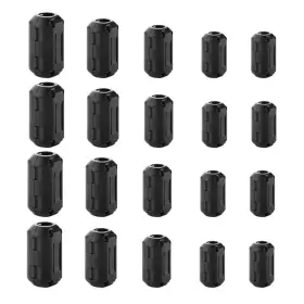Ceedmon 313051753703 20 Pieces Clip-on Ferrite Ring Core Rfi Emi Noise Suppressor Cable Clip Ceedmon 313051753703 20 Pieces Clip-on Ferrite Ring Core Rfi Emi Noise Suppressor Cable Clip