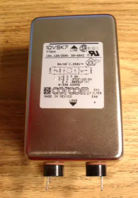 Corcom 10vsk7 120v 10a High Performance K Series Rfi Power Line Filter - New