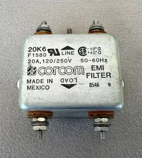 Corcom 20k6-f1580 20k6 F1580 Emi Filter 20a 120/250v 50-60hz New Old Stock Corcom 20k6-f1580 20k6 F1580 Emi Filter 20a 120/250v 50-60hz New Old Stock