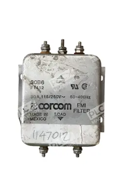 Corcom 30v5k6 F7518 115/250v 30a 50-400hz F1412 Emi Filter 30b6