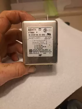 Corcom 6eht1 Line Filter 6 Amp 120/250vac 50/60hz Corcom 6eht1 Line Filter 6 Amp 120/250vac 50/60hz