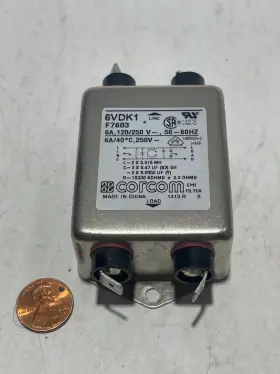 Corcom 6vdk1 F7603 Emi Rfi Filter Power Line 6a