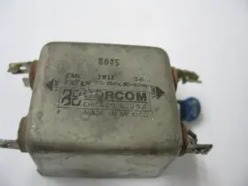 Corcom 8045 Emi Filter 3a 125/250vac 50-400hz Q0470 Corcom 8045 Emi Filter 3a 125/250vac 50-400hz Q0470