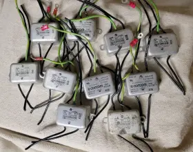 Corcom 8544355 Lot Of 10 Emi/power Line Filter 5a 250v 50/60hz Used