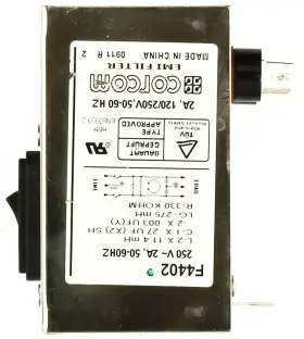 Corcom F4402 Emi Filter 60hz 2a 120/250v Corcom F4402 Emi Filter 60hz 2a 120/250v