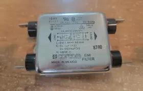 Corcom F7177 1er1 Emi Filter 1a 120/250 V 50-60 Hz
