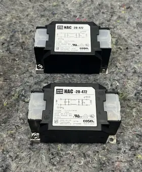 Cosel Nac-20-472 Lot Of 2 Power Line Noise Filter 20a 250vac 50/60hz Lines Cosel Nac-20-472 Lot Of 2 Power Line Noise Filter 20a 250vac 50/60hz Lines