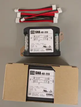 Cosel Sna-03-223 Lot Of 2 Noise Filters 50v 3a 22nf Line-to-ground Cosel Sna-03-223 Lot Of 2 Noise Filters 50v 3a 22nf Line-to-ground