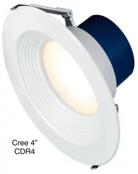 Cree Cdr4-b-als-9ack-10v5-wh-unv 4 Inch