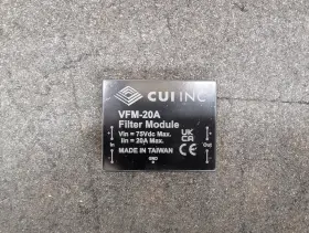 Cui Inc Vfm-20a New Line Filter 75vdc 20a Th
