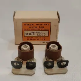 Cutler-hammer 1337b Box Of 2 Cutler-hammer 9586 H Thermal Overload Heater Coil Nos