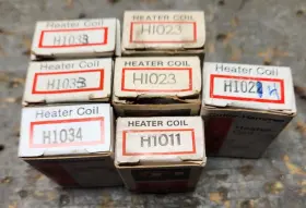 Cutler-hammer H1033 Lot Of 7 Heater Coils H1023 Etc Mix Used And New Cutler-hammer H1033 Lot Of 7 Heater Coils H1023 Etc Mix Used And New