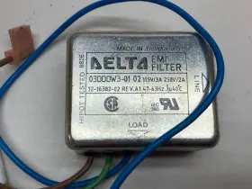 Delta 03dddw3-01 02 Emi Filter 115v/3a 250v/2a Delta 03dddw3-01 02 Emi Filter 115v/3a 250v/2a