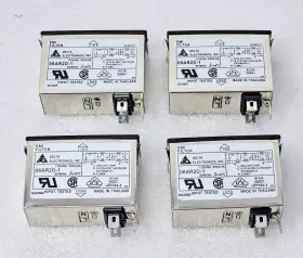 Delta Electronics 06ar2d-1 Lot Of 4 Emi Filter
