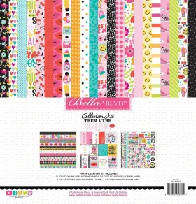 Doodlebug 5a002bnx-1gf64 Bella Blvd Collection Kit 12 Inch X12 -teen Vibe Caitlyn