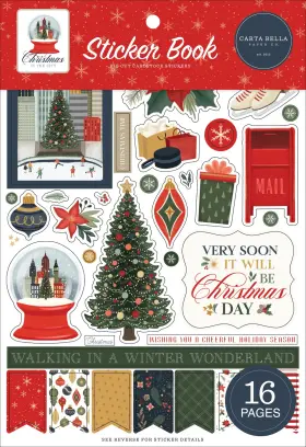 Echo Park Paper 5a0033m0-1h59r Carta Bella Sticker Book-christmas In The City -