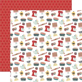 Echo Park Paper 5a0033v0-1h5hm 25 Pack - Moms Kitchen Double-sided Cardstock 12 Inch X12 Baking Essentials Echo Park Paper 5a0033v0-1h5hm 25 Pack - Moms Kitchen Double-sided Cardstock 12 Inch X12 Baking Essentials