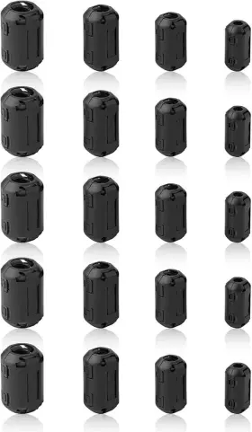 Emi 313051749720 20 Pack Ferrite Chokes Bead Ring Core Rfi Noise Suppressor Filter Cable Clip