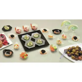 Emi-yoshi Inc Emi-606b Mini Disposable Oval Relish Dish Black Polystyrene - 3 1/4 Inch L X 2 1/2 W 3/4 H Emi-yoshi Inc Emi-606b Mini Disposable Oval Relish Dish Black Polystyrene - 3 1/4 Inch L X 2 1/2 W 3/4 H