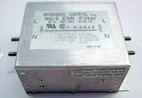 Emission Control M40/b High Current Emi Filter M40b 40a 250vac 50/60hz Emission Control M40/b High Current Emi Filter M40b 40a 250vac 50/60hz