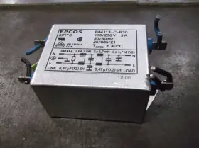 Epcos B84113-c-b30 Power Line Filter 115/250v 3a 50/60hz 207-2 Epcos B84113-c-b30 Power Line Filter 115/250v 3a 50/60hz 207-2