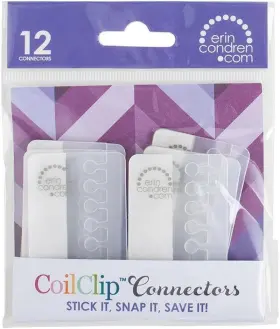 Erin Condren 726084565425 2 Inch Coil Clip Connectors Clear Acc-coil