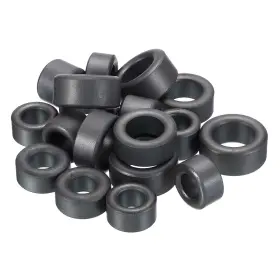 Fipux 617662995508 20 Pack Ferrite Toroid Cores Sets Transformer Inductor Coil Ring Black