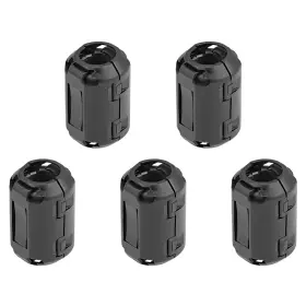 Fipux 746453495726 5pcs Clip-on Ferrite Ring Core 13mm Black