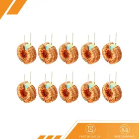 Gryfton 669739204877 10pcs Vertical Toroid Magnetic Inductor Wire Wind Wound 100uh 3a Inductance Coil