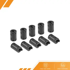 Gryfton 680811088369 10pack 11mm Ferrite Cores Ring Clip-on Rfi Emi Noise Suppression Filter Black