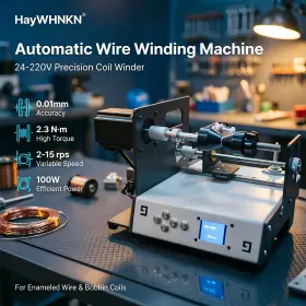 Haywhnkn 134106a 2.3nm Auto Coil Winder 0.01mm Precision W Linear Guide And Ball Screw 10cm