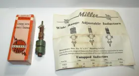 J.w. Miller 9006 J.w. Adjustable Untapped Inductor Rf Coil 10-50 Mh Nos In Box