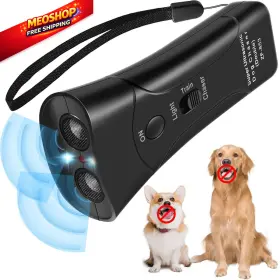 Jacieyu 717956525654 Anti Barking Device Ultrasonic Dog Deterrent Control Ultra Sonic Ft30 Black