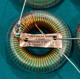 Jantzen Audio 000-6085 2.2mh 14 Awg C-coil Toroidal Inductor Free Ship Jantzen Audio 000-6085 2.2mh 14 Awg C-coil Toroidal Inductor Free Ship