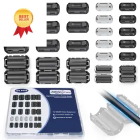 Jotowncand Hycd-ui650 24pcs Professional Ferrite Beads Snap-on Choke Core Kit Jotowncand Hycd-ui650 24pcs Professional Ferrite Beads Snap-on Choke Core Kit