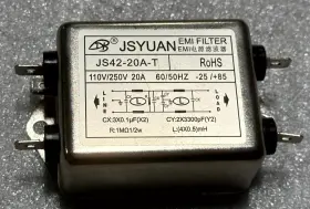 Jsyuan Js42-20a-t Noise Suppressor Power Emi Filter 110/250v 20a 50/60hz